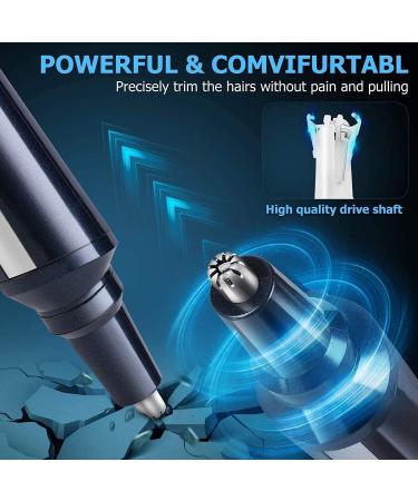 Professional Ear and Nose Hair Trimmer - Rechargeable Waterproof Dual Edge Blades for Men & Women - Painless Eyebrow & Facial Hair Clipper - Buy Online on GoSupps.com
