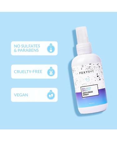 FoxyBae Anti Frizz Spray - with Biotin - Smoothes Hair Hydrates Nourishing - Lightweight Formula - Maliboo Smooth - 6 Fl Oz - Buy Online on GoSupps.com