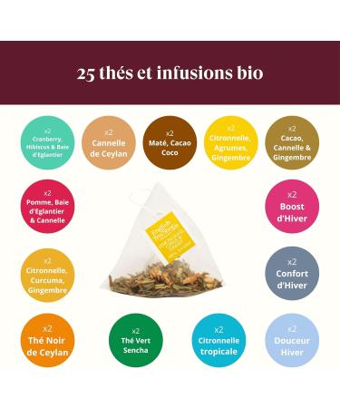 English Tea Shop - Original organic tea and infusion advent calendar - Unroll calendar - 25 pyramid tea bags - Christmas gift - Buy Online on GoSupps.com
