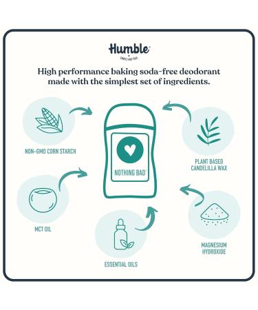 HUMBLE BRANDS Aluminum-Free Deodorant Vegan and Cruelty- free Formulated for Sensitive Skin Bergamot & Ginger 2.5 Ounce (Pack of 1) Bergamot & Ginger 2.5 Ounce (Pack of 1) - Buy Online on GoSupps.com