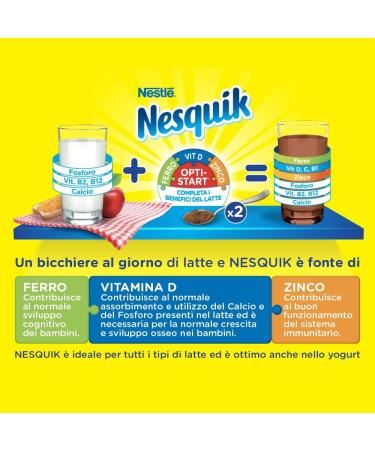  Nesquik Nesquik Opti-Start Cocoa Soluble for Milk 500g Tub - Buy Online on GoSupps.com