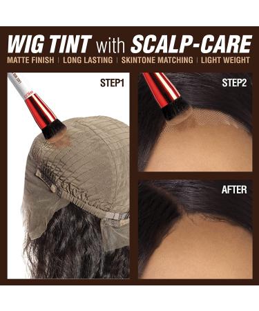 Red by Kiss Stocking Wig Cap 5 PCS + Lace Wig Powder Tinted Medium Brown - Buy Online on GoSupps.com