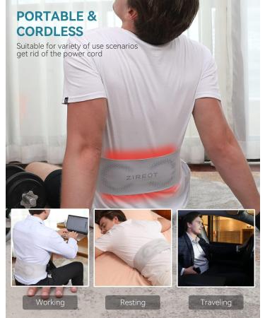 Portable Cordless Heating Pad for Back Pain & Cramps Relief - Large Heated Wrap with Strap for Lower Back, Waist, Lumbar, Abdomen, Arm, and Leg - Buy Online on GoSupps.com