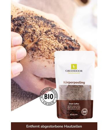 Greenendoor Natural Cosmetics | Vegan Body Peeling Coffee 220g - Anti-Aging Organic Arabica No Microplastics Cellulite Treatment - Buy Online on GoSupps.com