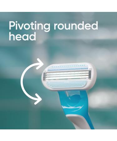 Gillette Venus Oceana Disposable Razors for Women - Pack of 4 (4 x 3 Pieces) | International Shipping Available - Buy Online on GoSupps.com