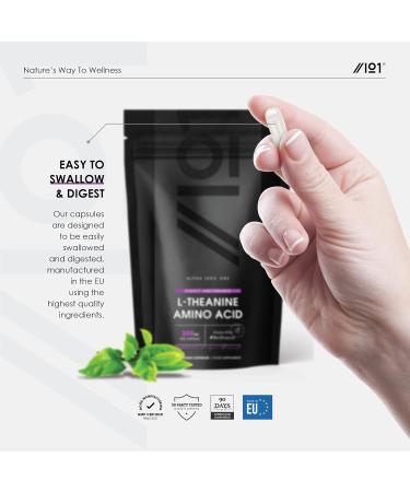 L-Theanine 300mg with BioPerine | Highly Bioavailable | Non GMO | Gluten Free | Halal | 120 Vegan Capsules - Buy Online on GoSupps.com