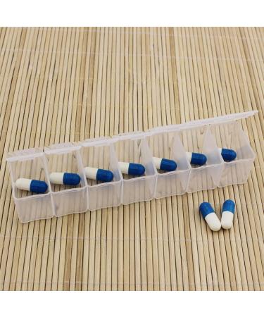 2Pcs Transparent Pill Cases | Convenient Visible Pill Organizers for Easy Storage - International Shipping Available - Buy Online on GoSupps.com