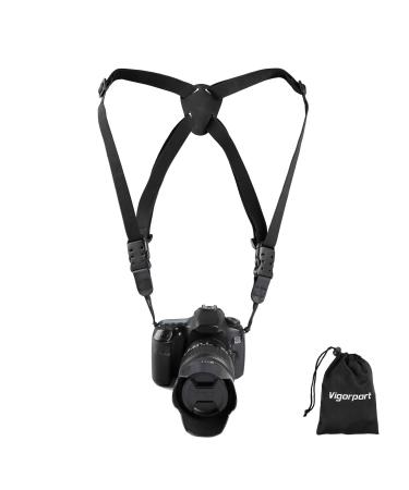 Camera Harness Strap,Cross Shoulder Quick Release Straps for Binoculars, Rangefinders,Harness Strap Compatible with Canon, Nikon, Sony and DSLR SLR Cameras-Black - Buy Online on GoSupps.com