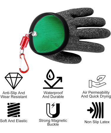 XNNMZHAO Waterproof Fishing Gloves - 2 Piece Bite-Proof Stab-Resistant Gloves with Anti-Cut Magnetic Lock for Safe Pike & Catfish Handling | International Shipping - Buy Online on GoSupps.com