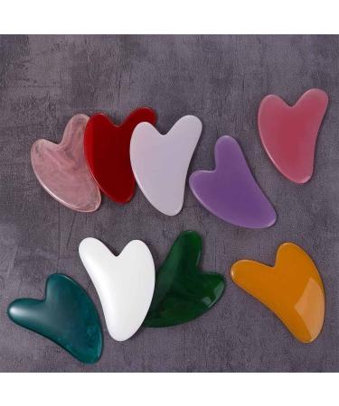 1Pc Green Gua Sha Facial Massager Tool - Resin Scraping Spa Tool for Skin Care & Face Slimming - Wrinkle Remover & Beeswax Scraper | Beauty & Personal Care - Buy Online on GoSupps.com