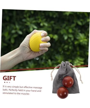 Ultechnovo Wooden Hand Massage Balls - Hard Springs Handball Massager for Hand Training & Relief | International Shipping Available - Buy Online on GoSupps.com