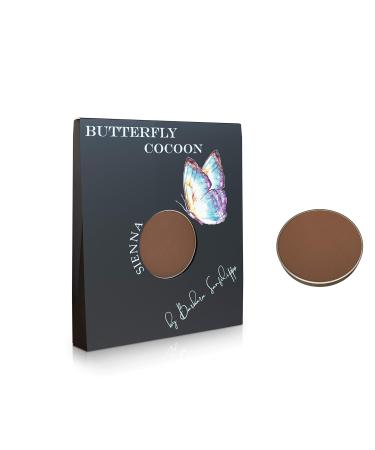 Butterfly Cocoon Sienna Single Eyeshadow Pans, Highly Pigmented eye-makeup, Longlasting, Matte, Nude, Reddish, Brown, Refill Case for Refillable, Customizable, Magnetic Individual Palette, Organizer