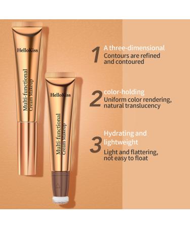 Liquid Contour Beauty Wand - Highlighter & Bronzer Stick - Long Lasting & Smooth - Easy to Apply & Blend - Waterproof (01) - Buy Online on GoSupps.com