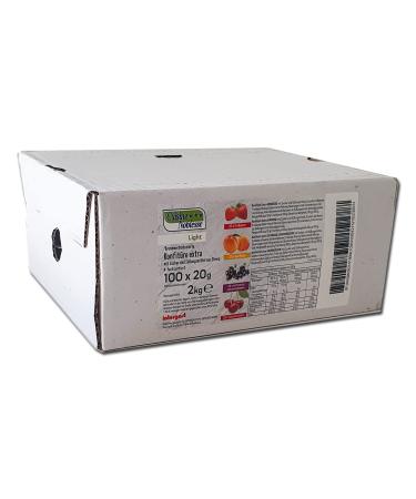 Jaming light portions 100 x 20g of strawberry apricot black Johannesbeer cherry |Jam for diabetics in portion packs |Diet jam by cuisine noblesse
