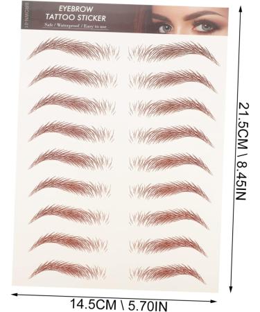 FRCOLOR 16 Pcs Imitation Eco Eyebrow Sticker Beauty Kit Fake Eyebrow False Eyebrows Cosmetics 3d Make up 1 count (Pack of 1) Assorted Colorx2pcs - Buy Online on GoSupps.com