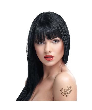 Crazy Color Semi-Permanent Hair Color - Vibrant Black 100ml (Pack of 2) - Long-Lasting International Shipping - Buy Online on GoSupps.com