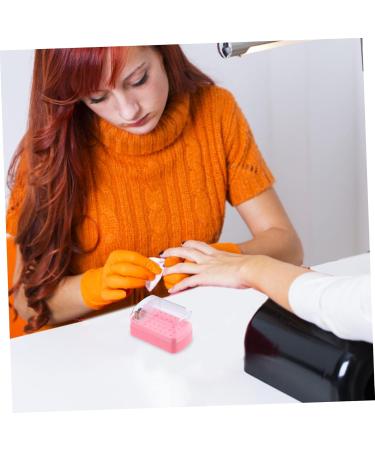 nail polish head box nail drill storage nail grinding head holder nails drill bits nail drill bit holder drill bit holder for nails drill bits for nails Organizer clean plastic - Buy Online on GoSupps.com