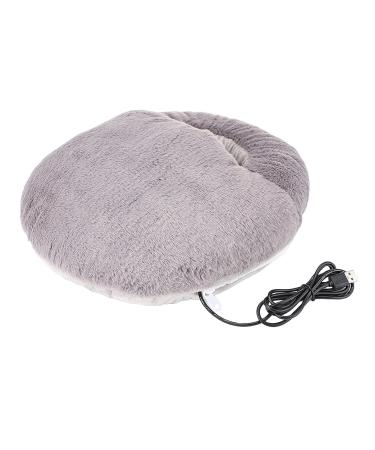 rockible Electric Foot Warmer Electric Heated USB Foot Warmer Soft Foot Warmer Gray