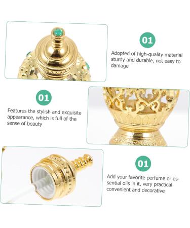 Angoily 1pc Middle Eastern Perfume Bottle Mini Spice Containers Perfume Spray Bottle Refillable Travel Perfume Bottle Terrarium Fogger Artificial Colorful Beads Filling Travel Bottle - Buy Online on GoSupps.com