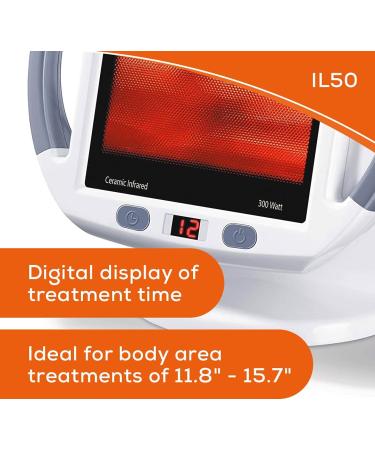 Beurer IL50 Infrared Heat Lamp | Red Light Heat Device 300W | Muscle Pain Relief | Cold Relief | Improves Blood Circulation | Portable | Safety-Features - Buy Online on GoSupps.com