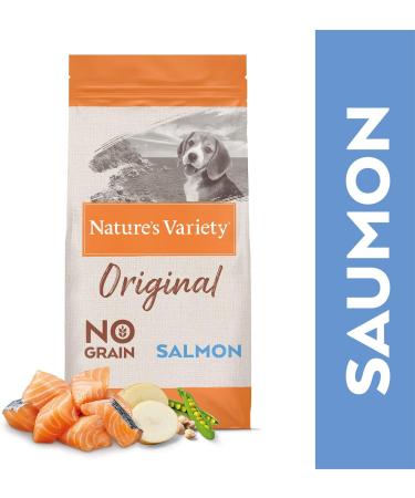 Nature's Variety Original No Grain - Junior Dog Food for all sizes - Grain-free - with Boneless Salmon - 2kg - Buy Online on GoSupps.com