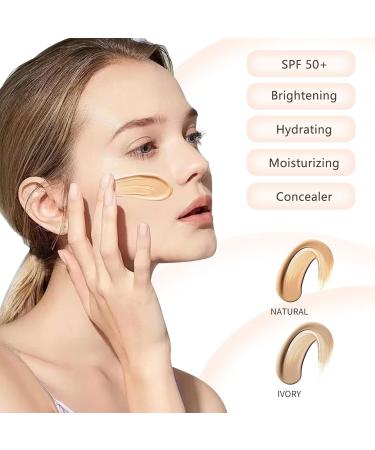 O'CHEAL Full Coverage Lightweight Natural Color CC Cream and Translucent Jelly Oil Control Concealer Setting Pressed Powder - Buy Online on GoSupps.com