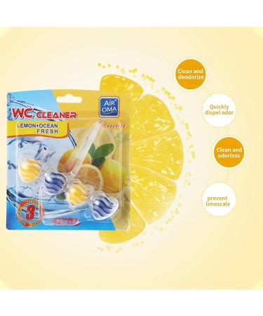 Toilet Bleach Toilet Cleaner Soft Scrub Toilet Bowl Freshener Hangings Automatic Toilet Cleaning Ball 4 Scents Lemon - Buy Online on GoSupps.com