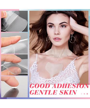 Reusable Anti-Fold Silicone Neck Pads - Overnight Cleavage Support for Women & Girls | Breast Fold Patches - Buy Online on GoSupps.com