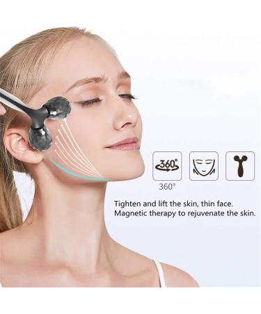 Buy JUNMIN 3D Facial Thin Face Roller - Black Beauty Massager & Skin Firming Tool for International Shipping - Buy Online on GoSupps.com