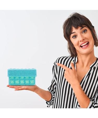 FREEBLOSS 4 Set Plastic Canvas Kit for Beginners - Mesh Sheets, Yarn for Embroidery, Knitting Projects - Buy Online on GoSupps.com