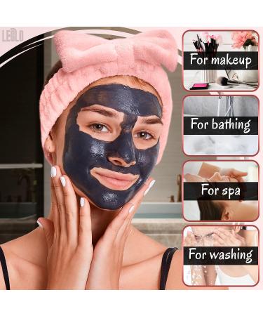 Bow Headbands for Women - 2 Pack Cute Makeup & Shower Hair Bands in Pink Gray - Ideal for Face Washing, Spa, Sports & Gym - Buy Online on GoSupps.com