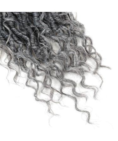 5 Packs Goddess Locs Crochet Hair 14 Inch River Locs Wavy Synthetic Braiding Hair Extension - OT-gray (Pack of 5) - Buy Online on GoSupps.com