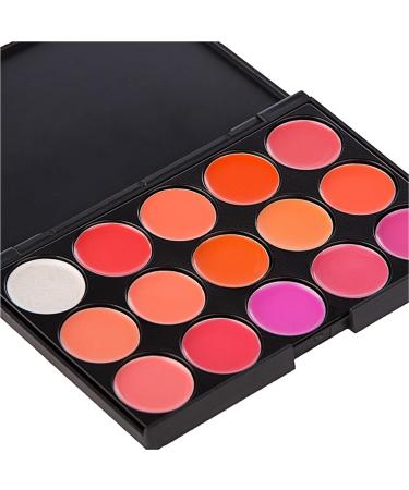 FantasyDay Pro Matte 15 Colors Lip Gloss Palette | Non-Sticky Lipgloss Makeup Kit for Flawless Contouring - Shop Internationally - Buy Online on GoSupps.com