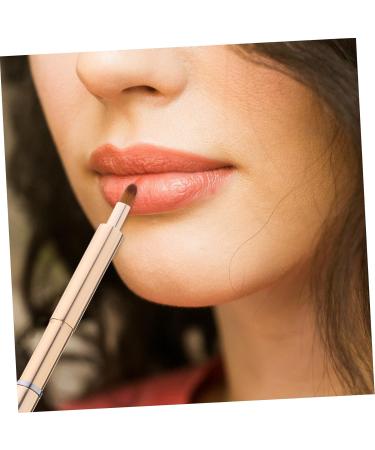 Beatifufu Portable Lip Brush Lip Makeup Lip Gloss Lip Brush for Women Lip Brush Wand Makeup Tools Lip Balm Applicator Makeup Brush for Women Lip Stick Artificial Fiber Lips 13.40X0.90X0.90CM Golden - Buy Online on GoSupps.com