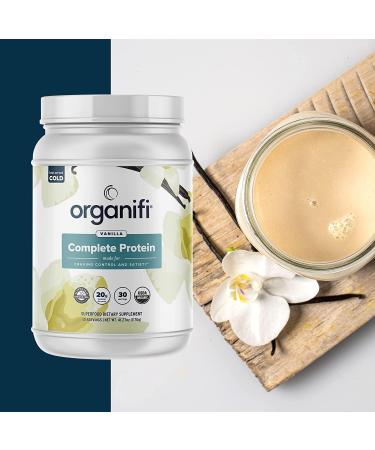 Complete Protein Vanilla Flavor - Organic Vegan Plant Based Protein Powder with Enzymes - 30 Day Supply - No Soy Dairy or Gluten (Vanilla Pack of 1) - Buy Online on GoSupps.com