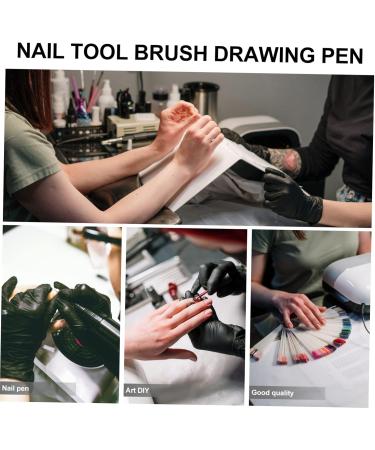 Ipetboom Nail Pen 1pc Nail Pen Gel Pen Nail Art Tip Brush Nail Carving Brush Gel Carving Pen Nail Tools for Nail Art Nail Nylon Brush Nail Brush Round Mouth Plastic The Brush - Buy Online on GoSupps.com