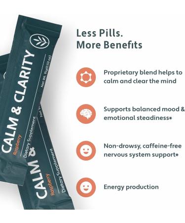ELVD Calm & Clarity Daily Brain Supplements for Memory and Focus & Mental Clarity No-Pill Fast-Acting Liquid Gel with Ashwagandha L-Theanine & Taurine Vegan Gluten-free Non-Drowsy 15 Gel Pack - Buy Online on GoSupps.com
