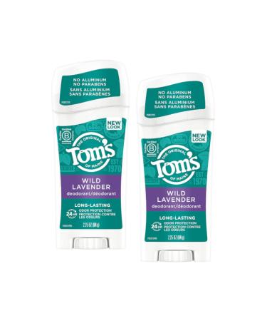 Tom's Of Maine Long Lasting Deodorant Stick Lavender 2.25 Ounce (Pack of 2) - Buy Online on GoSupps.com