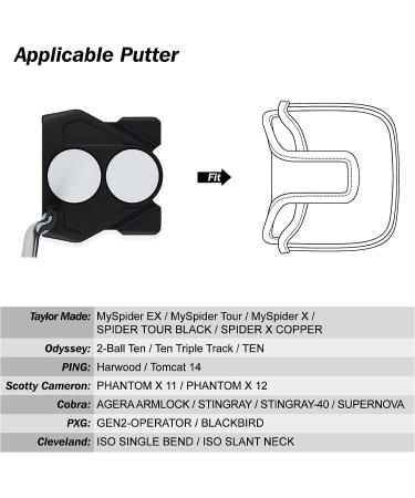 Big Teeth Golf Head Covers - PU Leather Lucky Clover Design for Woods and Putter - Fits Taylormade, Titleist, Square Mallet - 460cc Driver, Fairway, Hybrid - Club Protector - Buy Online on GoSupps.com