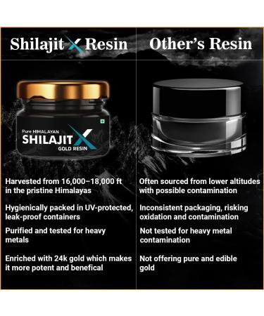 NOTTY BOY Pure Himalayan Shilajit Resin with Nano Gold 20g - Buy Online on GoSupps.com