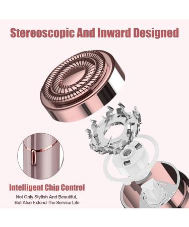 All-Round Facial Hair Remover for Women 3D Fast Electric Hair Removal Device Floating Shaving Head Electric Hair Removal Device with Light Washable Perfect for Upper Lip and Eyebrow Trimming - Buy Online on GoSupps.com