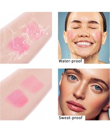 Waterproof Cream Blush Stick for Cheek, Eyes & Lips - Long Lasting & Smooth Formula - Lightweight Blush Wand 01# PINK 19.00g - Pack of 1 - Buy Online on GoSupps.com