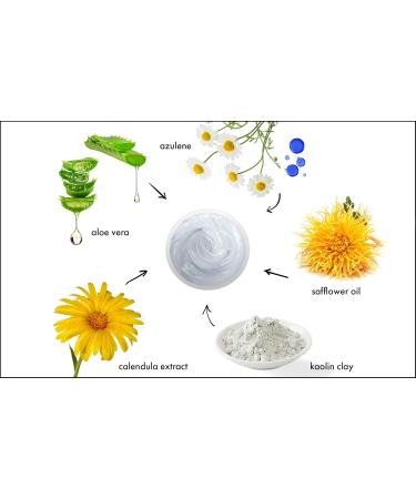 Raya Azulen Soothing Masque | Calming Facial Treatment for Sensitive Skin | Tones & Refines Complexion | Azulene & Aloe Vera - Buy Online on GoSupps.com