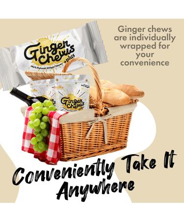 Fusion Select Ginger Chews - Sweet Candied Delights from Indonesia for Morning Sickness & Upset Stomach Relief - Real Ginger Root, Non-GMO & Vegan (Original) - Buy Online on GoSupps.com