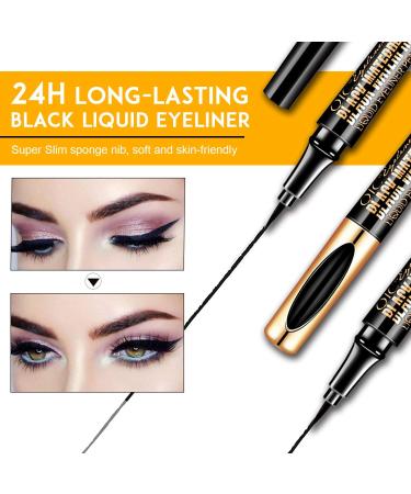 NICEMOVIC Magic Liquid Eyeliner Black Waterproof Durable Sweat and Smudge Resistant Super Thin Professional Eye Makeup Tool - Buy Online on GoSupps.com