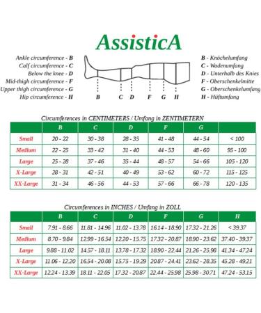 Buy ASSISTICA 23-32 mmHg Closed Toe Medical Compression Tights | Medium Black (158-170 cm) | Supportive & Stylish for International Shipping - Buy Online on GoSupps.com