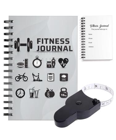 Fitness Journal , Workout Journal With Free Body Measure Tape , Fitness Planner , Workout Planner , Workout Log