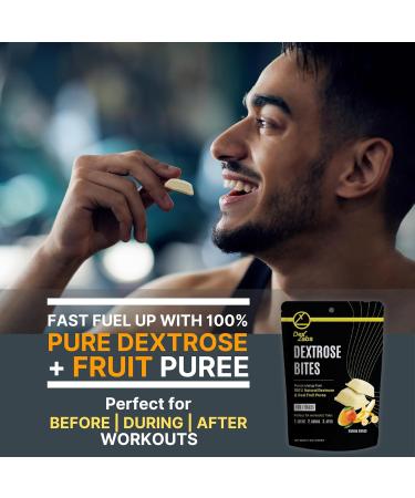 Dextrose Bites - Energizing Melts & Portable Glucose Tablets for Workouts - Banana Mango Flavor (Pack of 01 - Buy Online on GoSupps.com