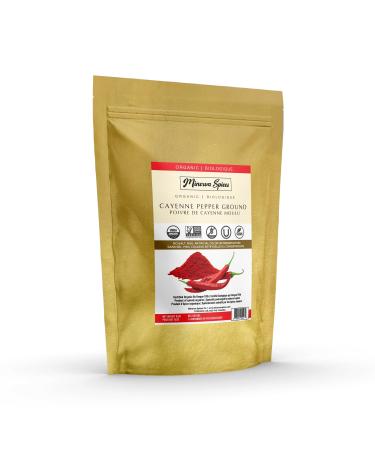Minerva Spices Organic Cayenne Pepper Ground 5 Pounds 2.26 kg Premium Quality 100% Pure Non-GMO Vegan Gluten-Free and Kosher Certified