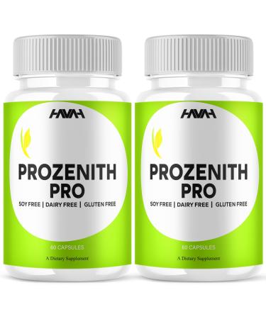 (2 Pack) Prozenith Pro Pills Prozenith Capsules Prozenith Maximum Strength Overall Wellness Pink Salt Support Supplement Men Women Prozeniths Premium Dietary Health Support Formula (120 Capsules)